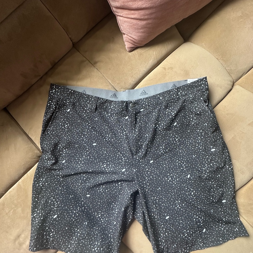 Adidas Gray and Black golf Shorts